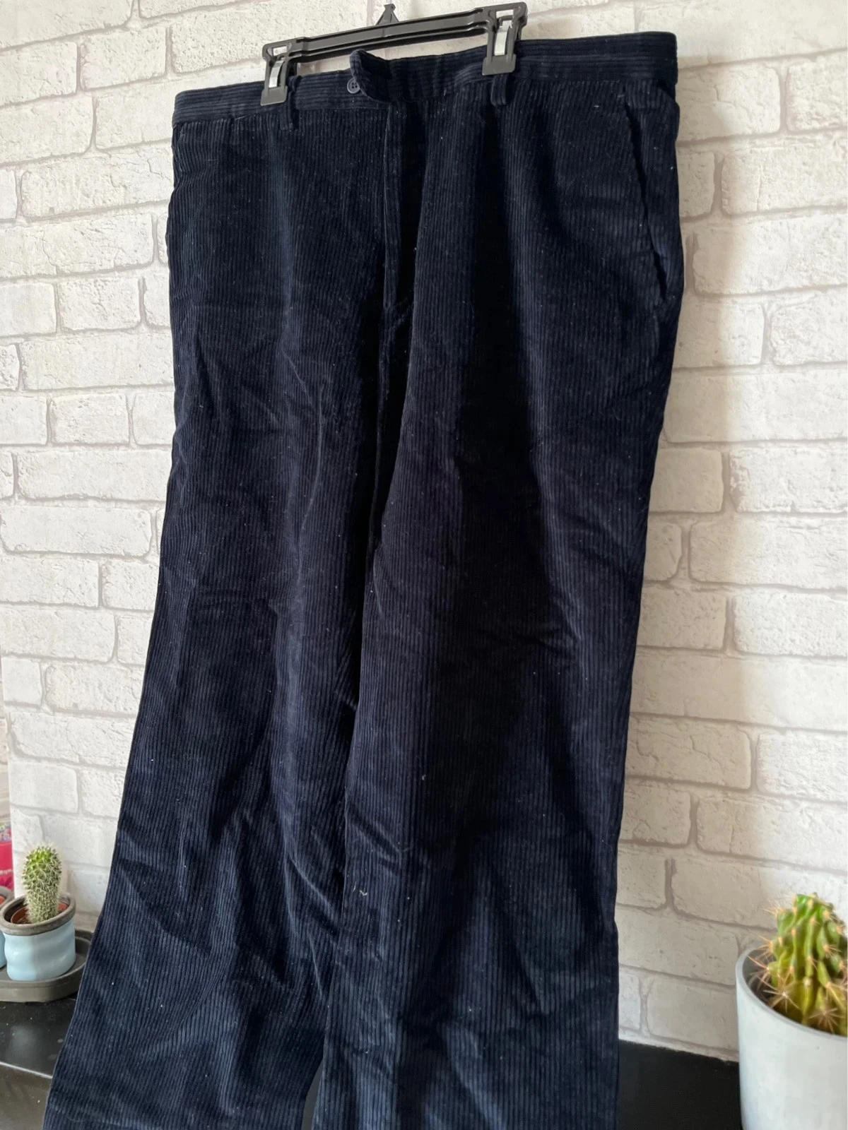 Pantalón de terciopelo acanalado LMA – T48 – Azul marino – Elástico – buen estado – photo 2